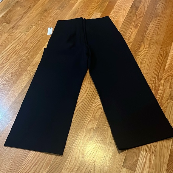 Anthropologie The Colette Cropped Wide-Leg Pants Rhinestone Pocket Ed 29 NWT - Picture 12 of 15